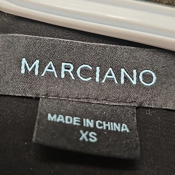 Marciano Black Textured Long Sleeve Dress - Picture 3 of 3